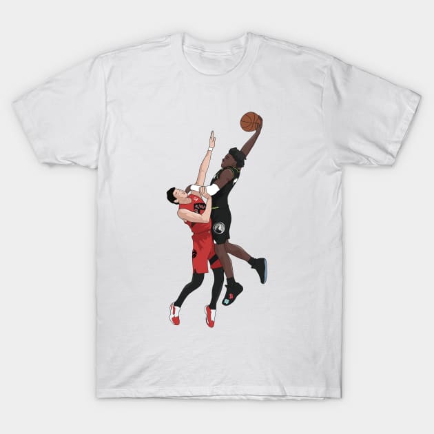 Anthony Edwards Posterize Dunk T-Shirt by xavierjfong